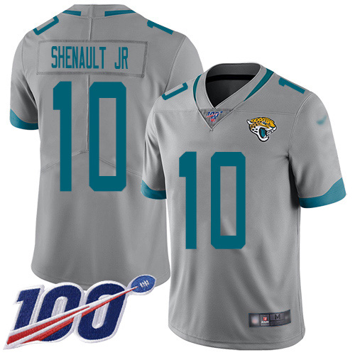 Jacksonville Jaguars #10 Laviska Shenault Jr. Silver Youth Stitched NFL Limited Inverted Legend 100th Season Jersey